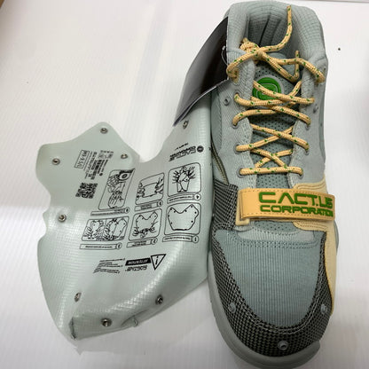 【中古品】【メンズ】 NIKE ナイキ × TRAVIS SCOTT トラヴィス スコット 別注 コラボ AIR TRAINER 1 SP GREY HAZE AND DUSTY SAGE DR7515-001 エアトレーナー1 スニーカー 靴 シューズ 160-260624-ko-10-tei サイズ：27.5cm カラー：グレー系/グリーン系 万代Net店