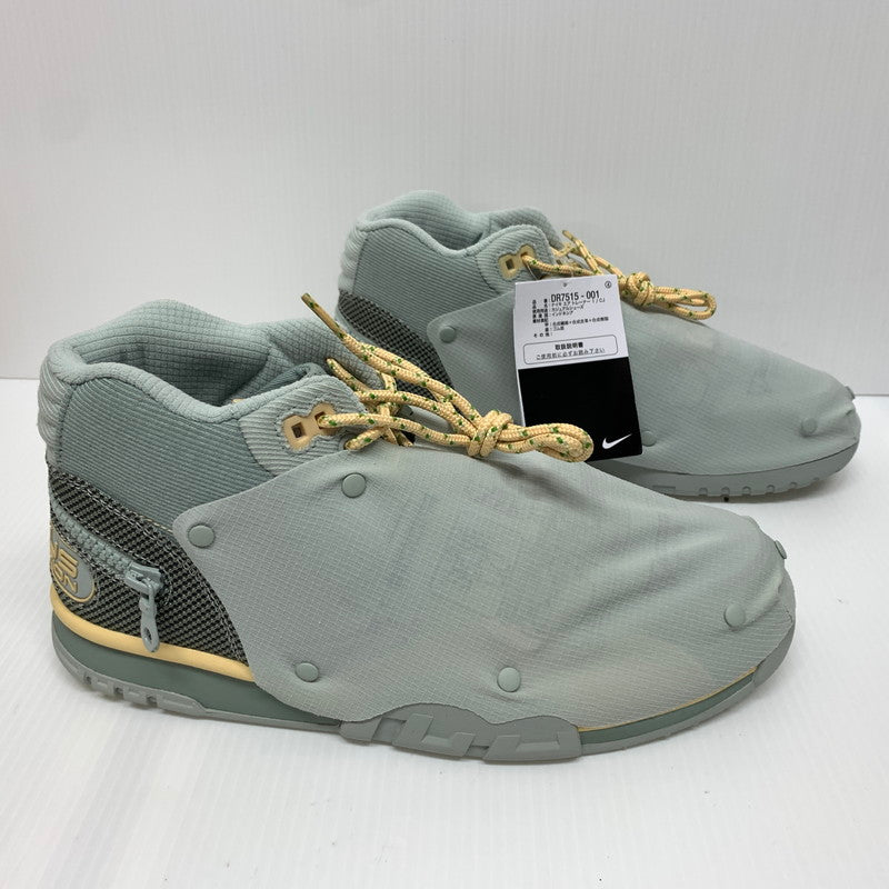 【中古品】【メンズ】 NIKE ナイキ × TRAVIS SCOTT トラヴィス スコット 別注 コラボ AIR TRAINER 1 SP GREY HAZE AND DUSTY SAGE DR7515-001 エアトレーナー1 スニーカー 靴 シューズ 160-260624-ko-10-tei サイズ：27.5cm カラー：グレー系/グリーン系 万代Net店