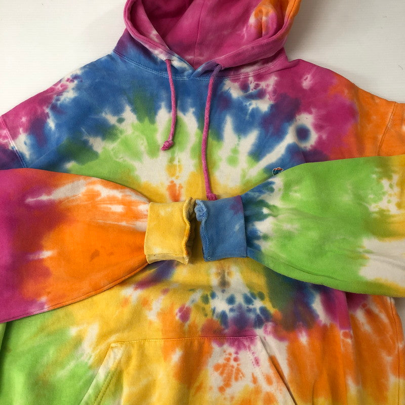 【中古品】【メンズ】  WIND AND SEA ウィンダンシー TIE DYE PULLOVER HOODIE WDS-CS-183 タイダイ プルオーバーフーディー トップス パーカー 142-241231-kk-03-tei サイズ：L カラー：レインボー 万代Net店