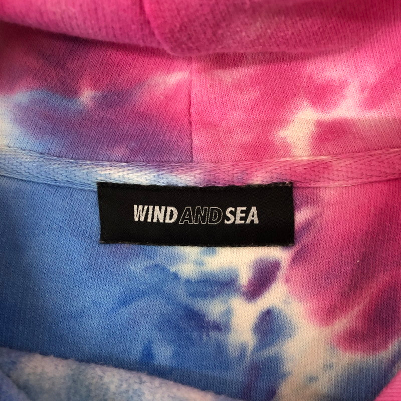 【中古品】【メンズ】  WIND AND SEA ウィンダンシー TIE DYE PULLOVER HOODIE WDS-CS-183 タイダイ プルオーバーフーディー トップス パーカー 142-241231-kk-03-tei サイズ：L カラー：レインボー 万代Net店