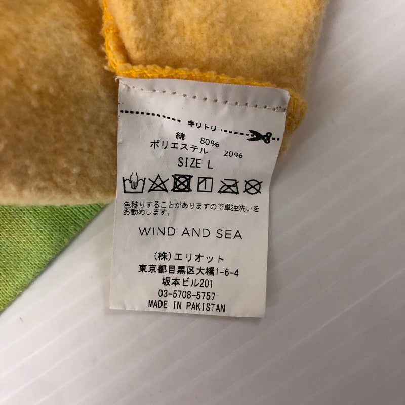 【中古品】【メンズ】  WIND AND SEA ウィンダンシー TIE DYE PULLOVER HOODIE WDS-CS-183 タイダイ プルオーバーフーディー トップス パーカー 142-241231-kk-03-tei サイズ：L カラー：レインボー 万代Net店