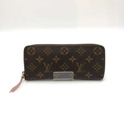 【中古品】【レディース】 LOUIS VUITTON ルイ・ヴィトン ポルトフォイユ・クレマンス モノグラム Ｍ60742 長財布 ロングウォレット ラウンドファスナー 179-250111-kk-07-tei カラー：ローズバレリーヌ 万代Net店