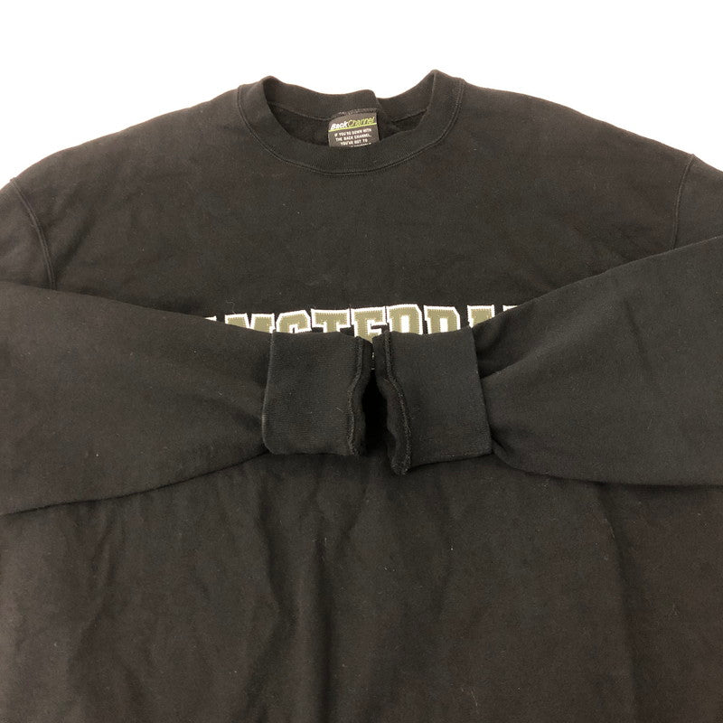 【中古品】【メンズ】 Back Channel バックチャンネル 22AW AMSTERDAM CREW SWEAT アムステルダム クルースウェット トップス トレーナー 142-250110-kk-14-tei サイズ：XXL カラー：ブラック 万代Net店