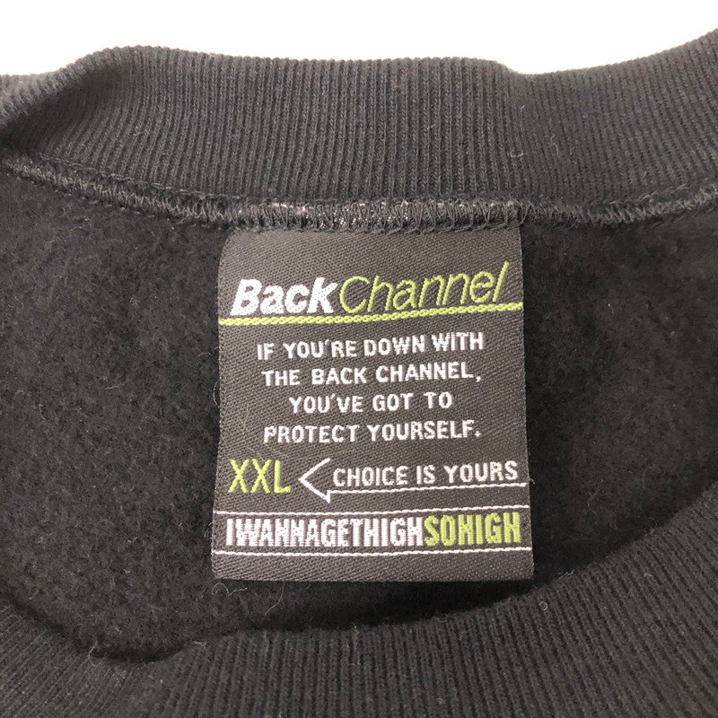 【中古品】【メンズ】 Back Channel バックチャンネル 22AW AMSTERDAM CREW SWEAT アムステルダム クルースウェット トップス トレーナー 142-250110-kk-14-tei サイズ：XXL カラー：ブラック 万代Net店