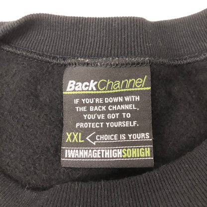 【中古品】【メンズ】 Back Channel バックチャンネル 22AW AMSTERDAM CREW SWEAT アムステルダム クルースウェット トップス トレーナー 142-250110-kk-14-tei サイズ：XXL カラー：ブラック 万代Net店