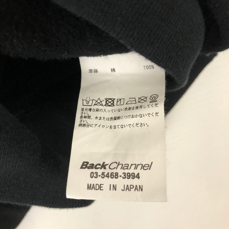 【中古品】【メンズ】 Back Channel バックチャンネル 22AW AMSTERDAM CREW SWEAT アムステルダム クルースウェット トップス トレーナー 142-250110-kk-14-tei サイズ：XXL カラー：ブラック 万代Net店
