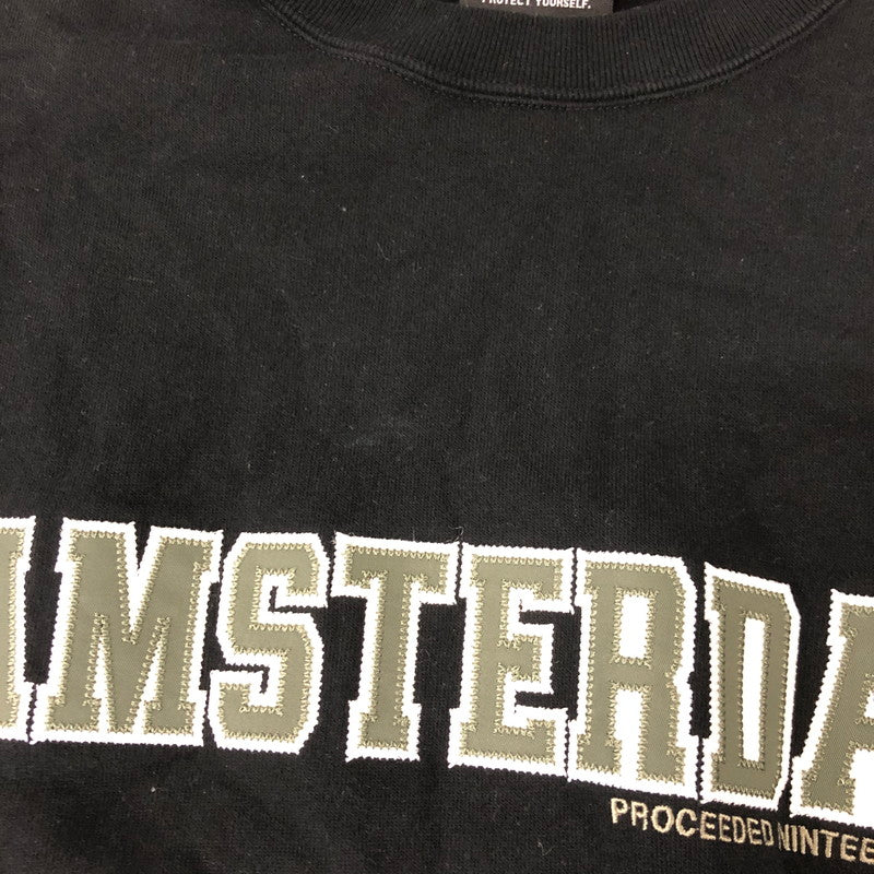 【中古品】【メンズ】 Back Channel バックチャンネル 22AW AMSTERDAM CREW SWEAT アムステルダム クルースウェット トップス トレーナー 142-250110-kk-14-tei サイズ：XXL カラー：ブラック 万代Net店