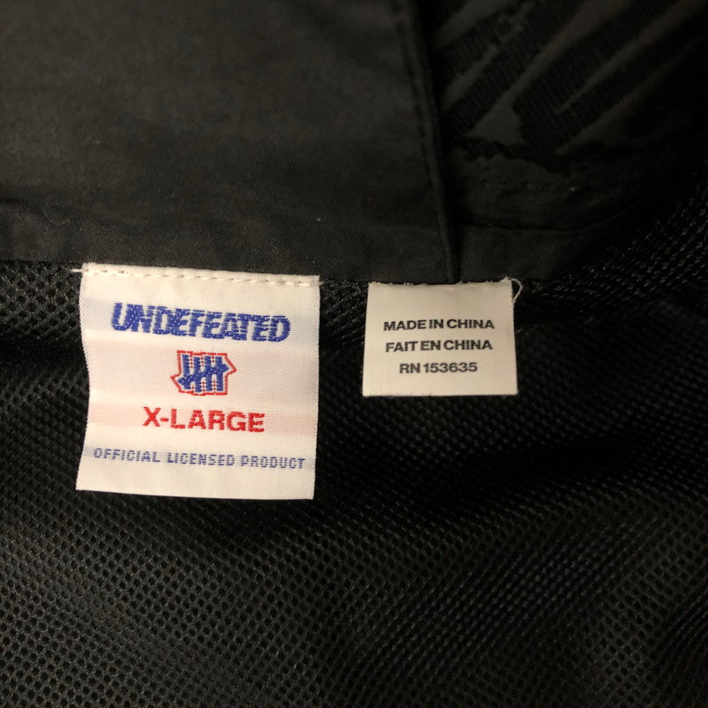 【中古品】【メンズ】 UNDEFEATED アンディフィーテッド PANEL PRINTED TRACK JACKET パネル プリンテッド トラックジャケット ライトアウター 142-250110-kk-16-tei サイズ：XL カラー：ブラック 万代Net店