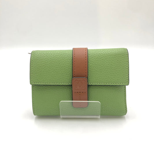 【中古品】【レディース】 LOEWE ロエベ VERTICAL WALLET SMALL バーティカルウォレット スモール 財布 服飾雑貨 181-250111-kk-10-tei カラー：ローズマリー/タン 万代Net店