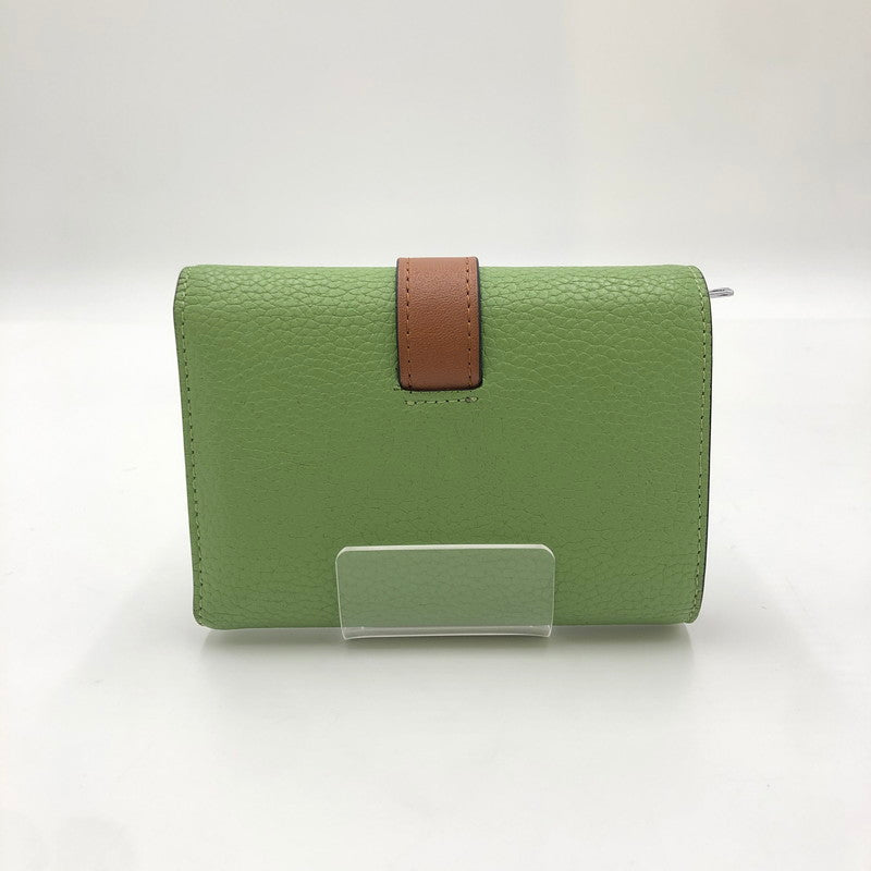 【中古品】【レディース】 LOEWE ロエベ VERTICAL WALLET SMALL バーティカルウォレット スモール 財布 服飾雑貨 181-250111-kk-10-tei カラー：ローズマリー/タン 万代Net店