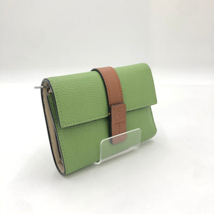 【中古品】【レディース】 LOEWE ロエベ VERTICAL WALLET SMALL バーティカルウォレット スモール 財布 服飾雑貨 181-250111-kk-10-tei カラー：ローズマリー/タン 万代Net店