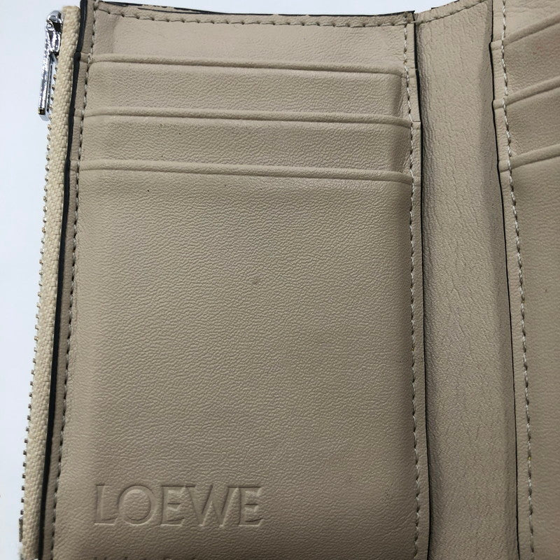 【中古品】【レディース】 LOEWE ロエベ VERTICAL WALLET SMALL バーティカルウォレット スモール 財布 服飾雑貨 181-250111-kk-10-tei カラー：ローズマリー/タン 万代Net店