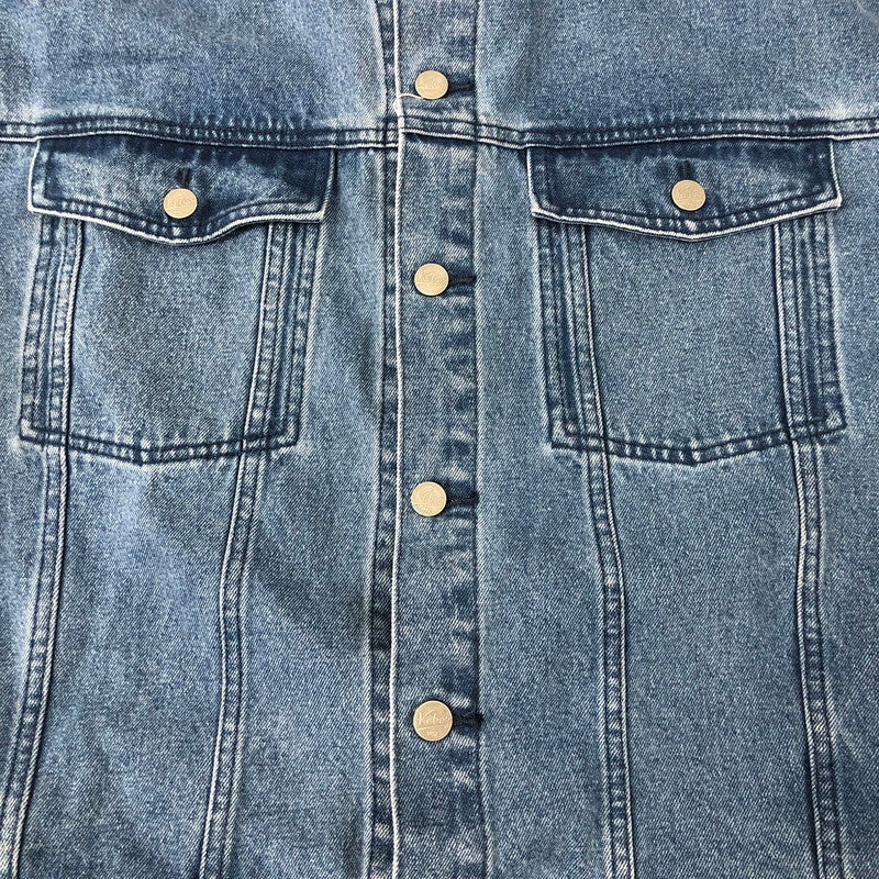 【中古美品】【メンズ】  KEBOZ ケボズ 23AW DENIM JACKET BLUE デニムジャケット ライトアウター 142-250110-kk-06-tei サイズ：L カラー：ライトインディゴ 万代Net店