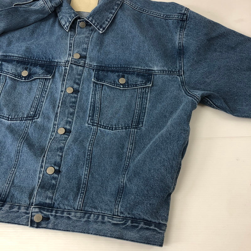 【中古美品】【メンズ】  KEBOZ ケボズ 23AW DENIM JACKET BLUE デニムジャケット ライトアウター 142-250110-kk-06-tei サイズ：L カラー：ライトインディゴ 万代Net店