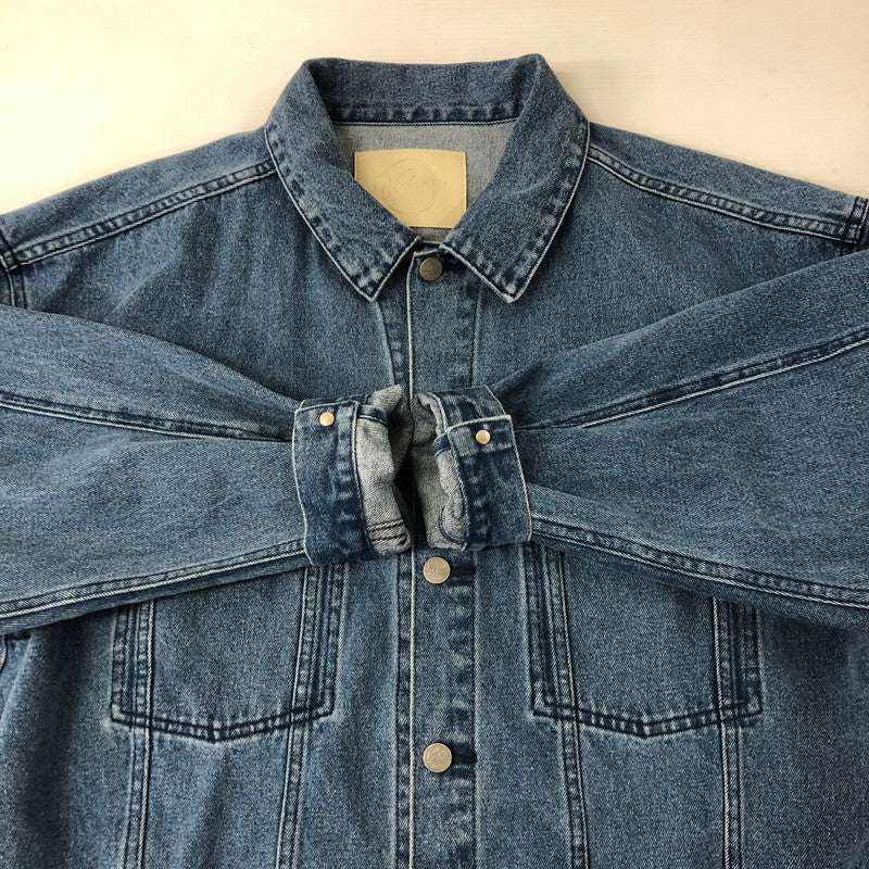 【中古美品】【メンズ】  KEBOZ ケボズ 23AW DENIM JACKET BLUE デニムジャケット ライトアウター 142-250110-kk-06-tei サイズ：L カラー：ライトインディゴ 万代Net店