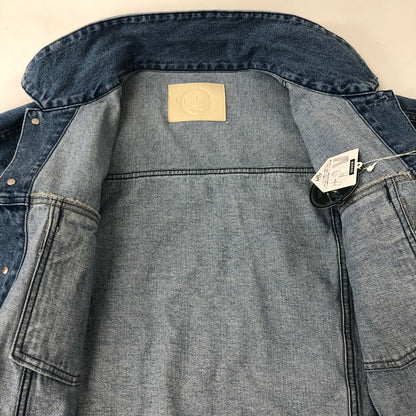 【中古美品】【メンズ】  KEBOZ ケボズ 23AW DENIM JACKET BLUE デニムジャケット ライトアウター 142-250110-kk-06-tei サイズ：L カラー：ライトインディゴ 万代Net店