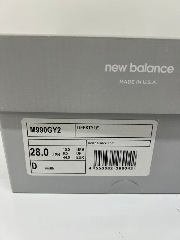 【中古品】【メンズ】 NEW BALANCE ニューバランス 990V2 M990GY2 ローカット スニーカー 靴 MADE IN USA 162-260718-kk-20-hon カラー：GRAY 万代Net店