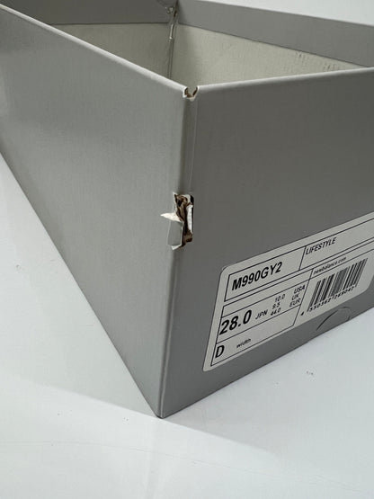 【中古品】【メンズ】 NEW BALANCE ニューバランス 990V2 M990GY2 ローカット スニーカー 靴 MADE IN USA 162-260718-kk-20-hon カラー：GRAY 万代Net店