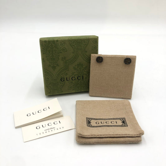 【中古品】【メンズ/レディース】 GUCCI グッチ アラベスク インターロッキングG ピアス アクセサリー 182-250111-kk-03-tei カラー：シルバー 万代Net店