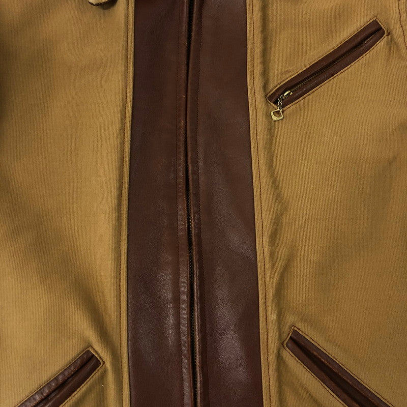 【中古品】【メンズ】  STYLE EYES スタイルアイズ HORSE HIDE SPORTS JACKET M16449 ホースハイド 切替 スポーツジャケット ライトアウター 145-250113-kk-08-tei サイズ：表記カスレ 下記参照 カラー：カーキ 万代Net店