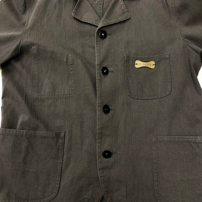 【中古品】【メンズ】 AT-DIRTY アットダーティー COVERALL JACKET NOM-68 カバーオールジャケット ライトアウター 145-250117-kk-10-tei サイズ：S カラー：チャコール 万代Net店