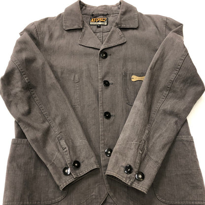 【中古品】【メンズ】  AT-DIRTY アットダーティー COVERALL JACKET NOM-68 カバーオールジャケット ライトアウター 145-250117-kk-10-tei サイズ：S カラー：チャコール 万代Net店