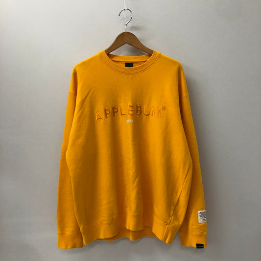 【中古品】【メンズ】 APPLEBUM アップルバム LOGO CREWNECK SWEAT ロゴクルーネック スウェット トップス トレーナー 142-250209-kk-13-tei サイズ：XL カラー：オレンジ 万代Net店