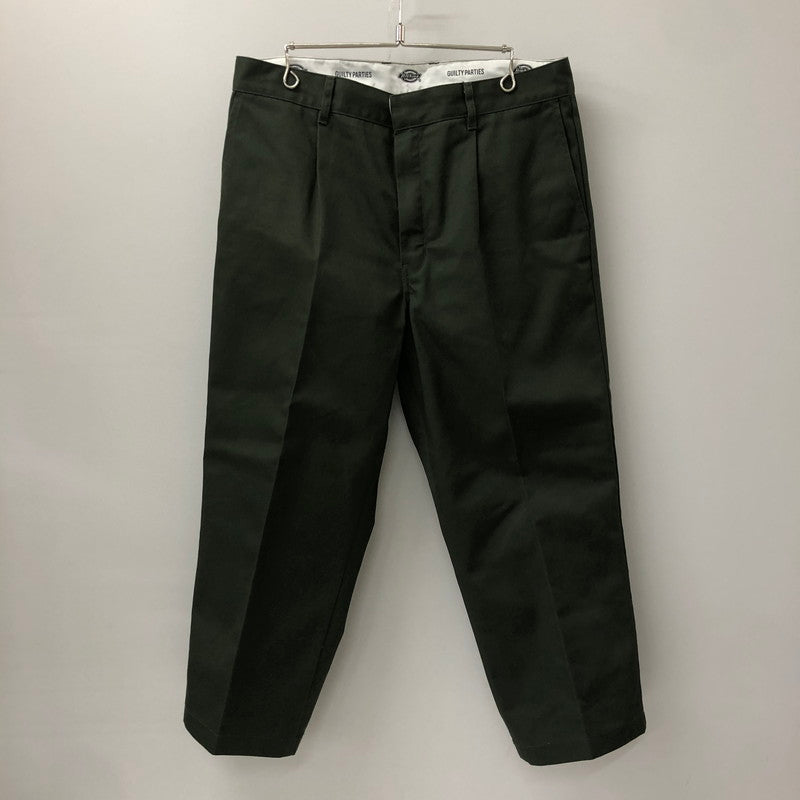 【中古品】【メンズ】 × DICKIES ディッキーズ 別注 コラボ 23AW DICKES/PLEATED TROUSERS DICKIES-WM-PT14 ディッキーズ プレーテッド トラウザーズ ボトムス パンツ 151-250116-kk-12-fuzh サイズ：L カラー：オリーブ 万代Net店