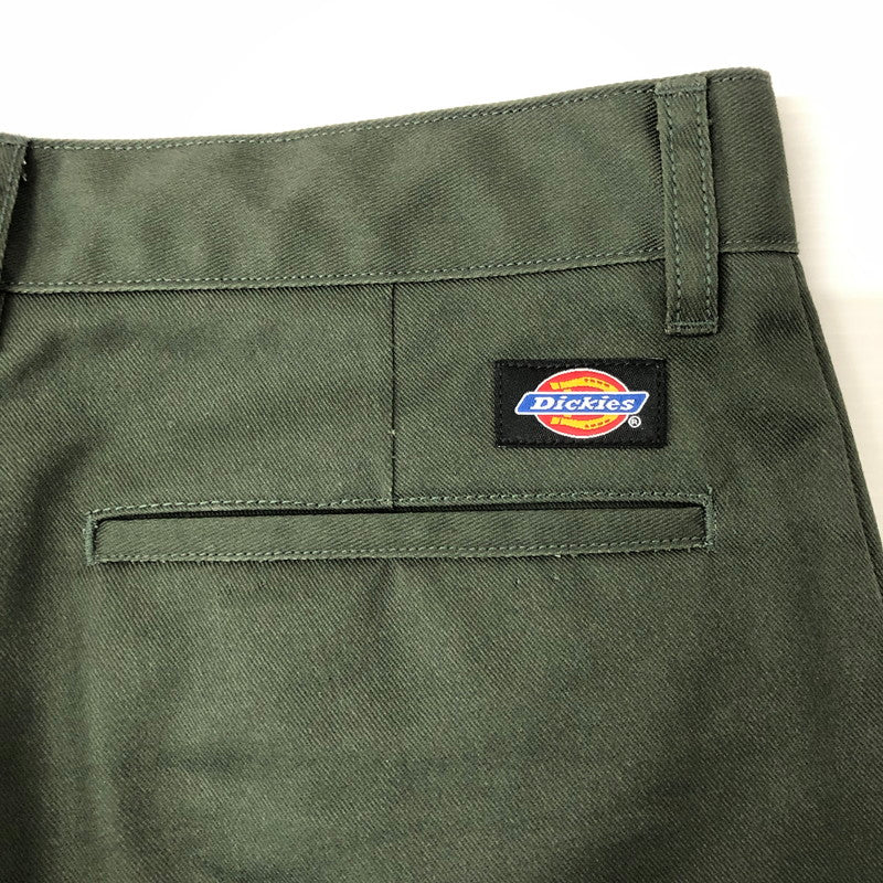 【中古品】【メンズ】 × DICKIES ディッキーズ 別注 コラボ 23AW DICKES/PLEATED TROUSERS DICKIES-WM-PT14 ディッキーズ プレーテッド トラウザーズ ボトムス パンツ 151-250116-kk-12-fuzh サイズ：L カラー：オリーブ 万代Net店