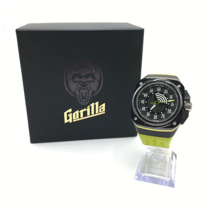 【中古品】【メンズ】 GORILLA ゴリラ FASTBACK COLLECTION ACID GREEN FBY4.0 ファストバック コレクション アシッドグリーン 自動巻き 腕時計 197-250118-kk-09-tei カラー：ブラック/ライムグリーン 万代Net店