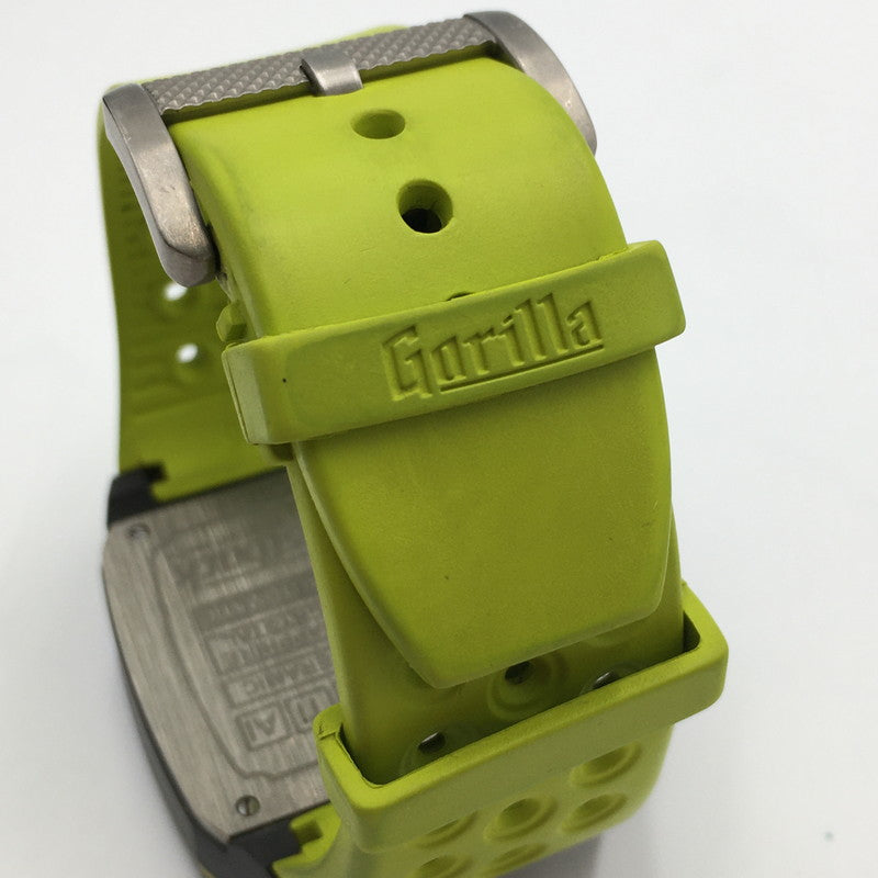 【中古品】【メンズ】  GORILLA ゴリラ FASTBACK COLLECTION ACID GREEN FBY4.0  ファストバック コレクション アシッドグリーン 自動巻き 腕時計 197-250118-kk-09-tei カラー：ブラック/ライムグリーン 万代Net店