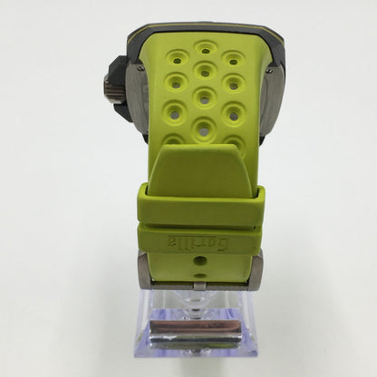 【中古品】【メンズ】  GORILLA ゴリラ FASTBACK COLLECTION ACID GREEN FBY4.0  ファストバック コレクション アシッドグリーン 自動巻き 腕時計 197-250118-kk-09-tei カラー：ブラック/ライムグリーン 万代Net店