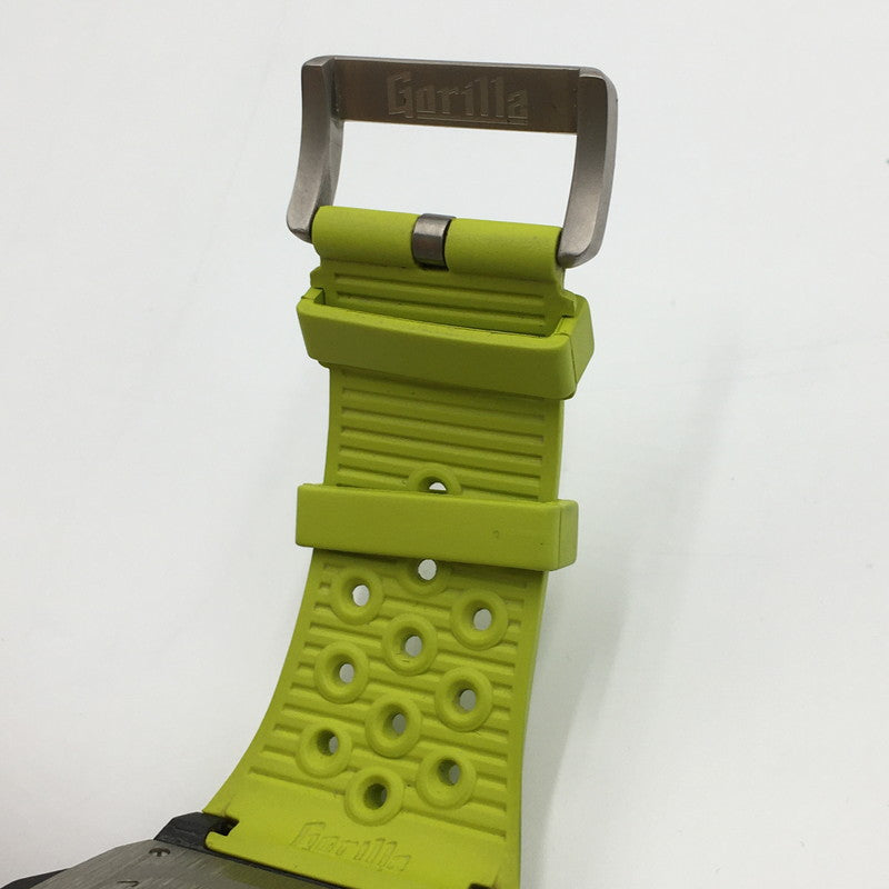 【中古品】【メンズ】  GORILLA ゴリラ FASTBACK COLLECTION ACID GREEN FBY4.0  ファストバック コレクション アシッドグリーン 自動巻き 腕時計 197-250118-kk-09-tei カラー：ブラック/ライムグリーン 万代Net店