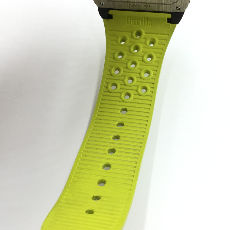 【中古品】【メンズ】 GORILLA ゴリラ FASTBACK COLLECTION ACID GREEN FBY4.0 ファストバック コレクション アシッドグリーン 自動巻き 腕時計 197-250118-kk-09-tei カラー：ブラック/ライムグリーン 万代Net店