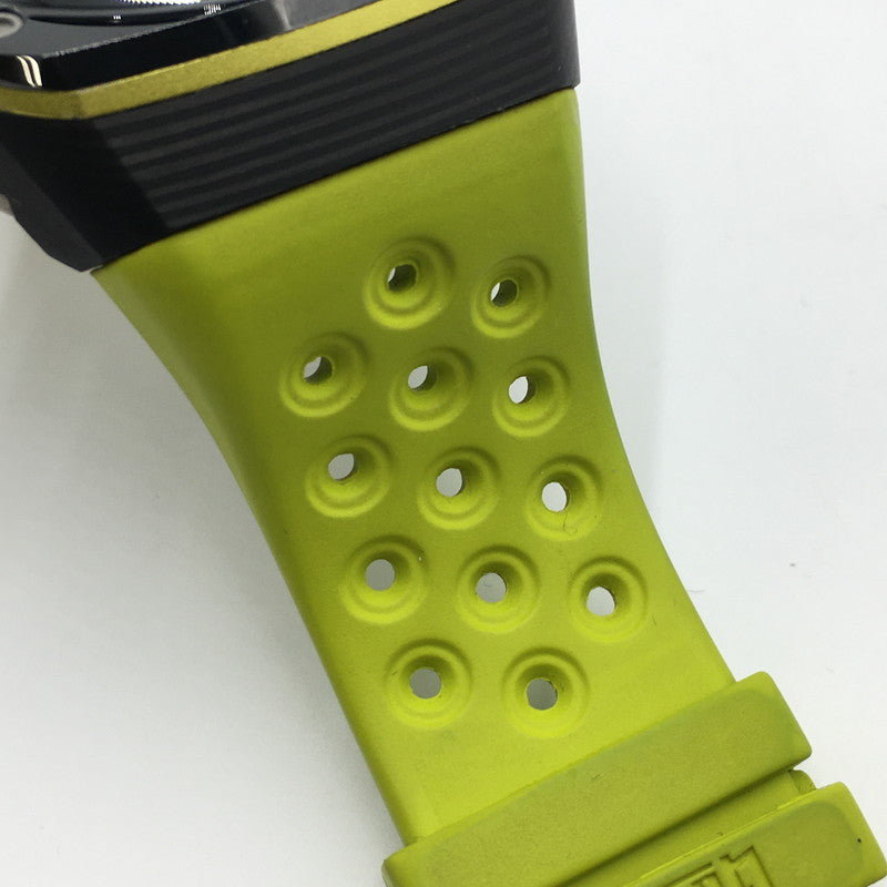 【中古品】【メンズ】  GORILLA ゴリラ FASTBACK COLLECTION ACID GREEN FBY4.0  ファストバック コレクション アシッドグリーン 自動巻き 腕時計 197-250118-kk-09-tei カラー：ブラック/ライムグリーン 万代Net店