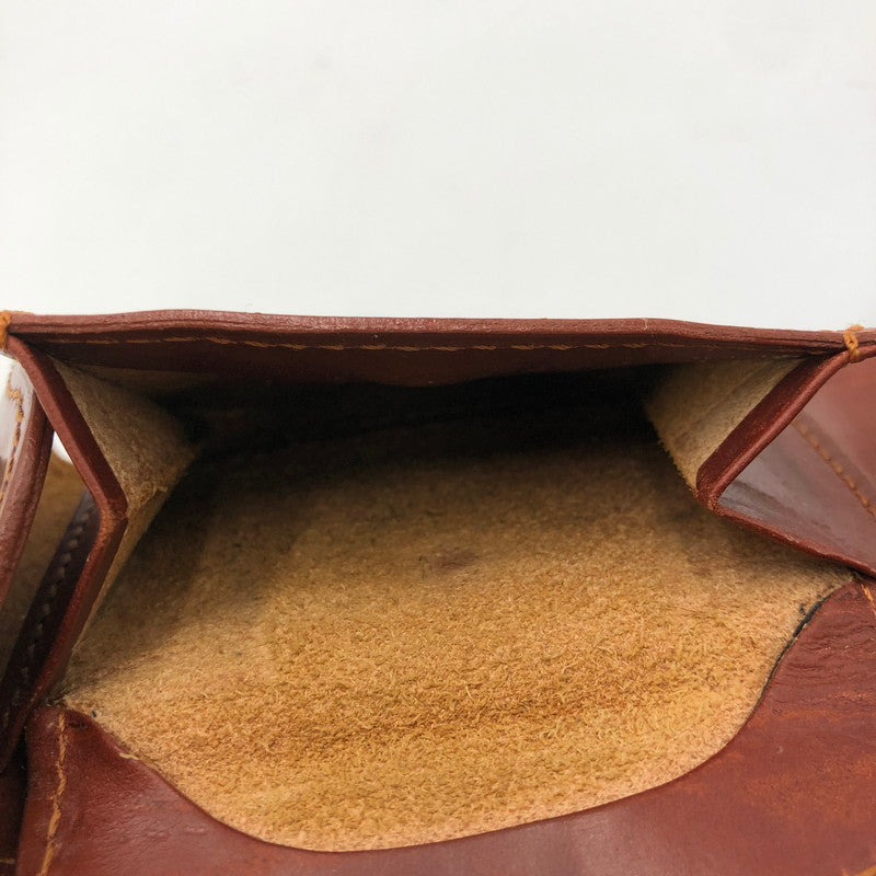 【現状渡し品】【メンズ】 GLENROYAL グレンロイヤル SLIDING WALLET スライディングウォレット 三つ折り財布 レザーウォレット 201-250130-kk-04-tei カラー：ブラウン 万代Net店