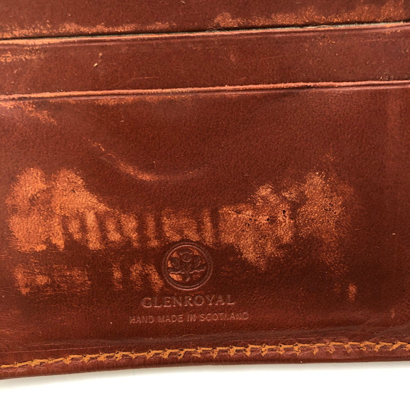 【現状渡し品】【メンズ】 GLENROYAL グレンロイヤル SLIDING WALLET スライディングウォレット 三つ折り財布 レザーウォレット 201-250130-kk-04-tei カラー：ブラウン 万代Net店