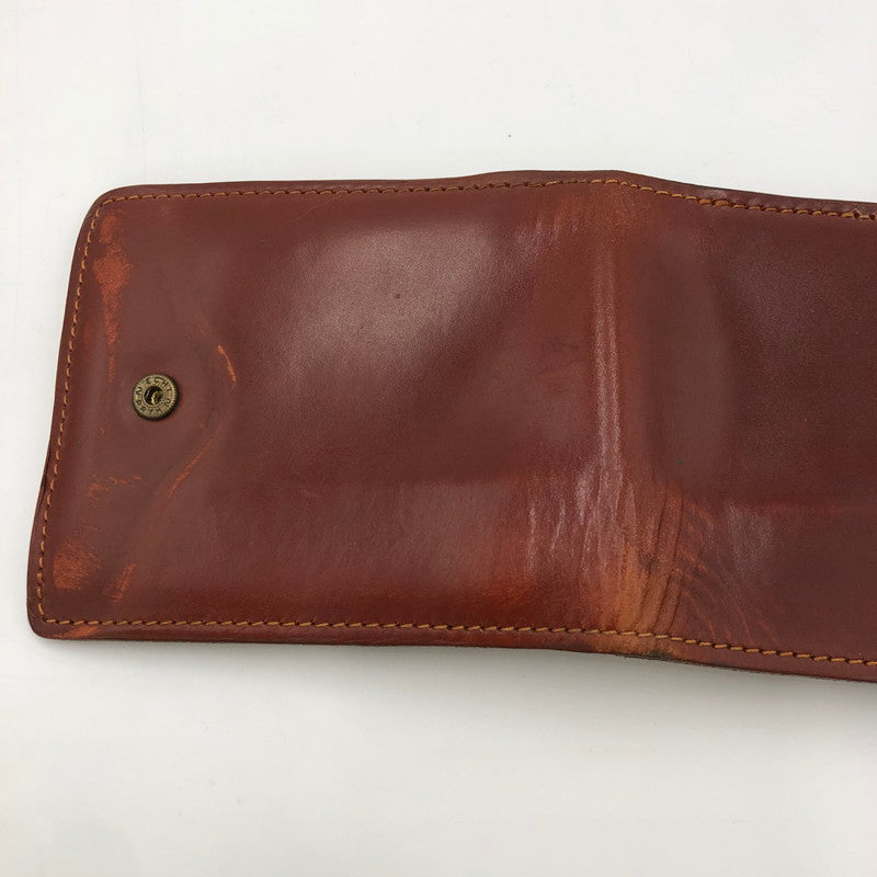 【現状渡し品】【メンズ】 GLENROYAL グレンロイヤル SLIDING WALLET スライディングウォレット 三つ折り財布 レザーウォレット 201-250130-kk-04-tei カラー：ブラウン 万代Net店