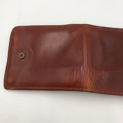 【現状渡し品】【メンズ】 GLENROYAL グレンロイヤル SLIDING WALLET スライディングウォレット 三つ折り財布 レザーウォレット 201-250130-kk-04-tei カラー：ブラウン 万代Net店