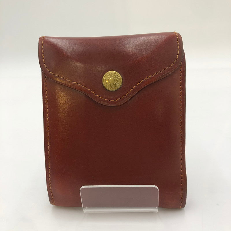 【現状渡し品】【メンズ】 GLENROYAL グレンロイヤル SLIDING WALLET スライディングウォレット 三つ折り財布 レザーウォレット 201-250130-kk-04-tei カラー：ブラウン 万代Net店