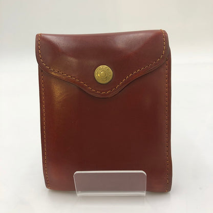 【現状渡し品】【メンズ】 GLENROYAL グレンロイヤル SLIDING WALLET スライディングウォレット 三つ折り財布 レザーウォレット 201-250130-kk-04-tei カラー：ブラウン 万代Net店