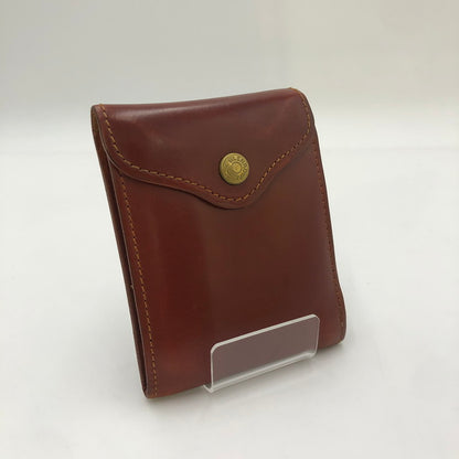 【現状渡し品】【メンズ】 GLENROYAL グレンロイヤル SLIDING WALLET スライディングウォレット 三つ折り財布 レザーウォレット 201-250130-kk-04-tei カラー：ブラウン 万代Net店