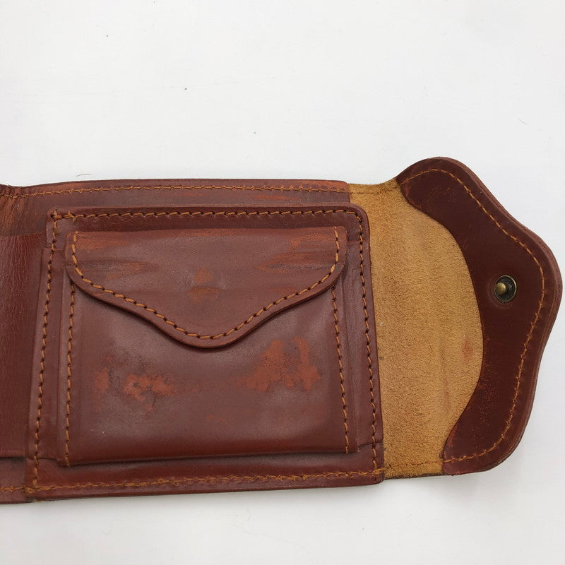 【現状渡し品】【メンズ】 GLENROYAL グレンロイヤル SLIDING WALLET スライディングウォレット 三つ折り財布 レザーウォレット 201-250130-kk-04-tei カラー：ブラウン 万代Net店