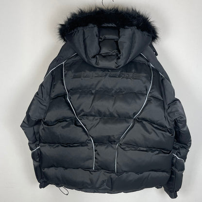 【中古品】【メンズ】 Supreme シュプリーム × JORDAN ジョーダン 別注 コラボ 24AW PUFFER JACKET パファー ジャケット アウター 149-251218-yy-02-tei サイズ：XL カラー：ブラック 万代Net店