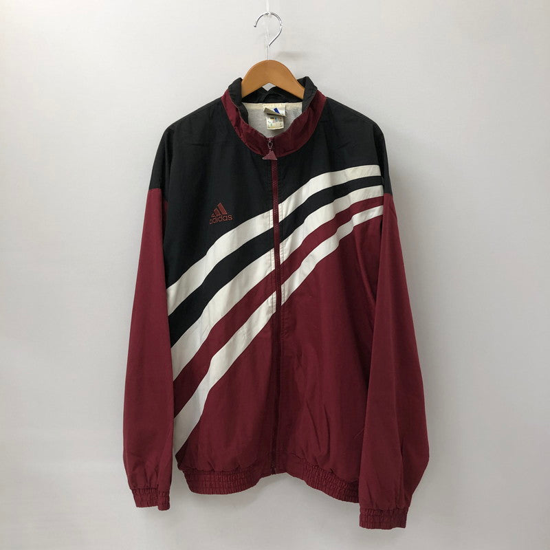 【現状渡し品】【メンズ】 adidas アディダス 90’s TRACK JACKET 90年代 トラックジャケット ライトアウター 145-250208-kk-14-tei サイズ：L カラー：バーガンディー 万代Net店