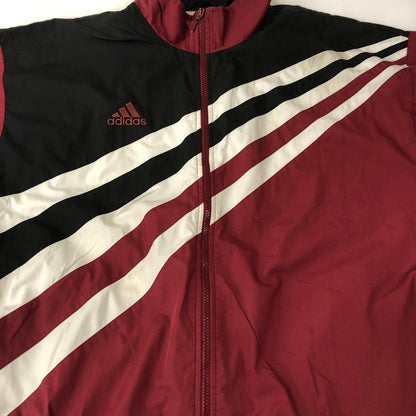 【現状渡し品】【メンズ】 adidas アディダス 90’s TRACK JACKET 90年代 トラックジャケット ライトアウター 145-250208-kk-14-tei サイズ：L カラー：バーガンディー 万代Net店