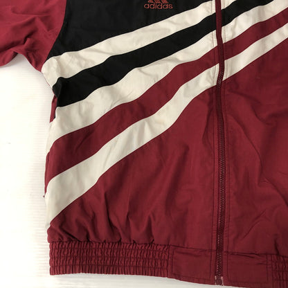 【現状渡し品】【メンズ】 adidas アディダス 90’s TRACK JACKET 90年代 トラックジャケット ライトアウター 145-250208-kk-14-tei サイズ：L カラー：バーガンディー 万代Net店