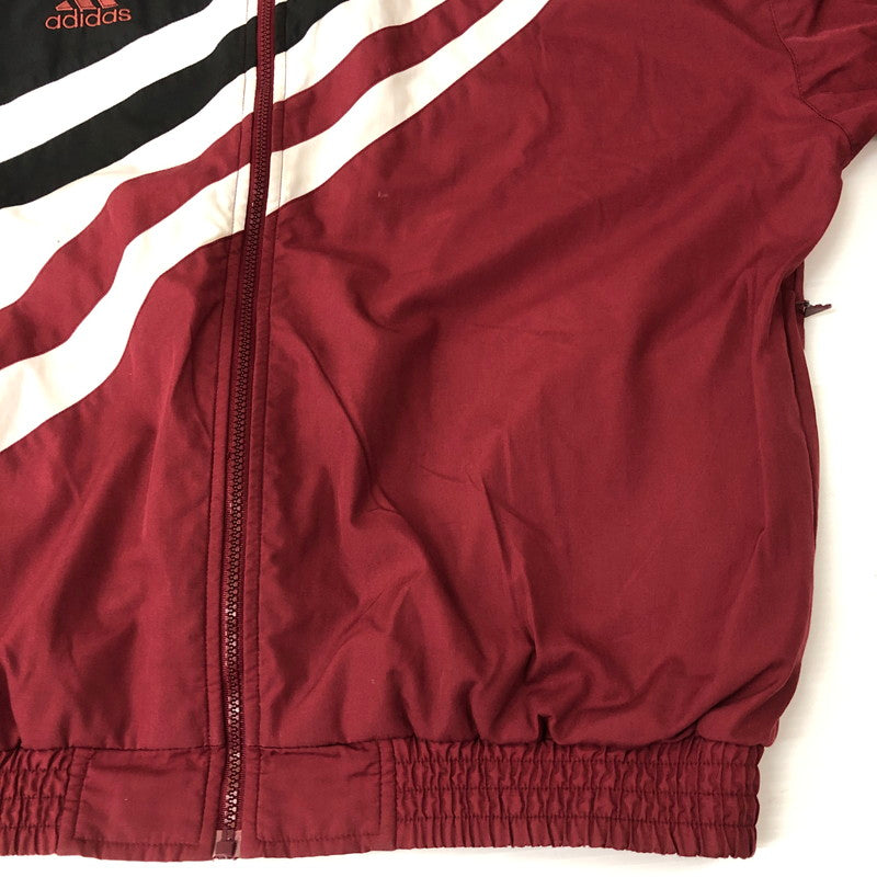 【現状渡し品】【メンズ】 adidas アディダス 90’s TRACK JACKET 90年代 トラックジャケット ライトアウター 145-250208-kk-14-tei サイズ：L カラー：バーガンディー 万代Net店