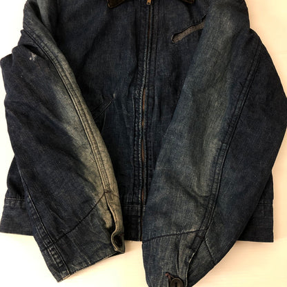 【中古品】【メンズ】  BLUE BELL ブルーベル 50’s BLANKET LINNER ZIP UP DENIM WORK JACKET VINTAGE 50年代 ブランケット ライナー ジップアップ デニムワークジャケット アウター ヴィンテージ 145-250123-kk-21-tei サイズ：38 カラー：インディゴ 万代Net店