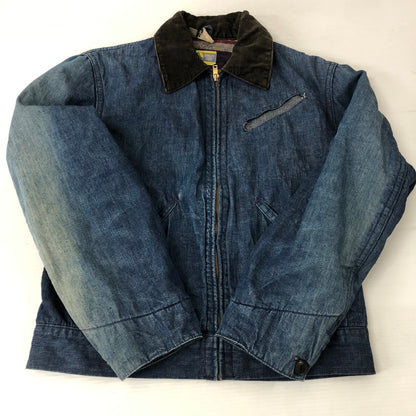 【中古品】【メンズ】  BLUE BELL ブルーベル 50’s BLANKET LINNER ZIP UP DENIM WORK JACKET VINTAGE 50年代 ブランケット ライナー ジップアップ デニムワークジャケット アウター ヴィンテージ 145-250123-kk-21-tei サイズ：38 カラー：インディゴ 万代Net店